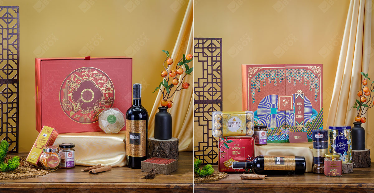 Hộp quà sang trọng với các thực phẩm bổ dưỡng tốt cho sức khoẻ được chọn làm quà tặng sếp, cấp trên