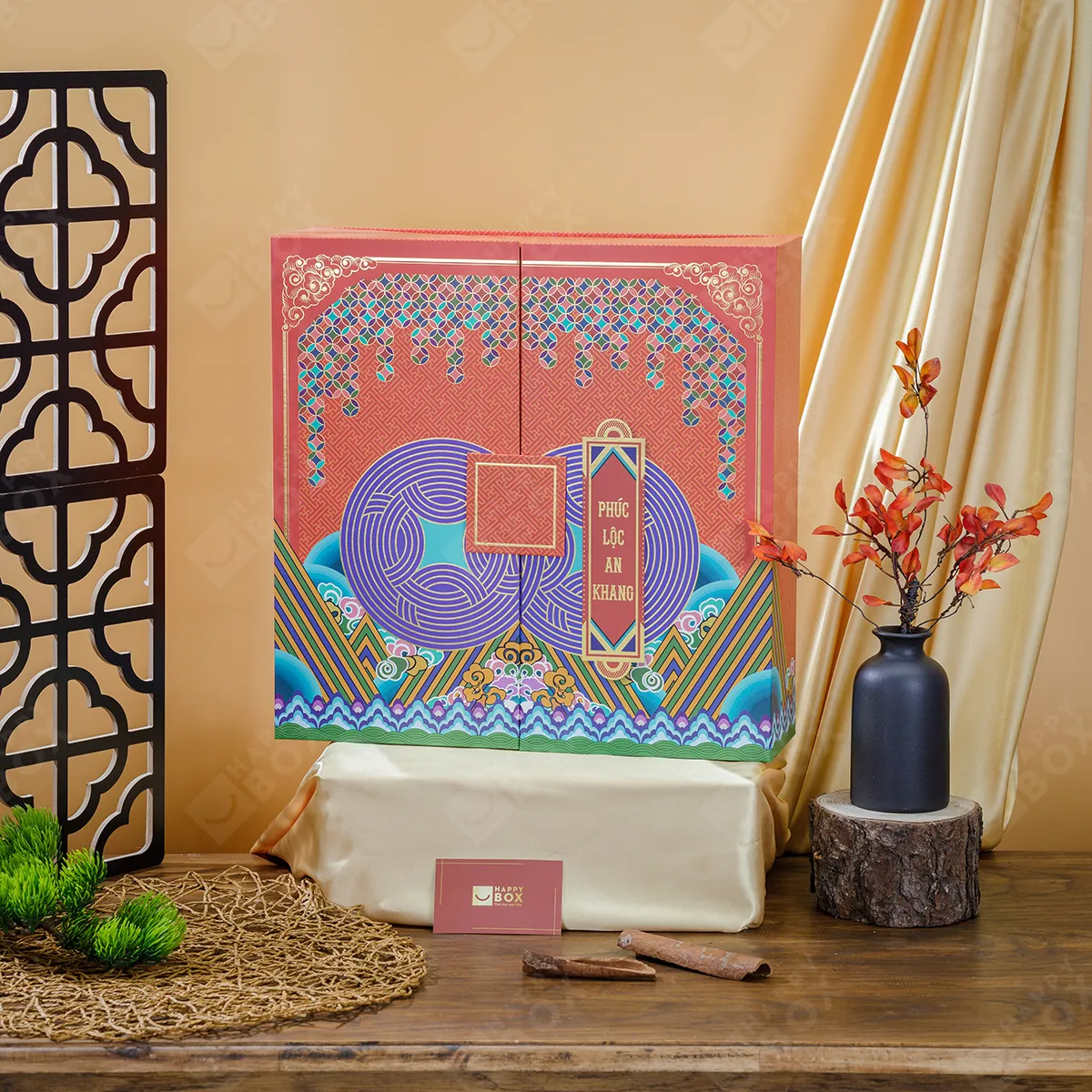 Hộp Quà Tết cao cấp Happybox HPH356 Hộp Quà Tết cao cấp Happybox HPH356